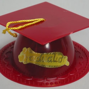 Graduation Hats Burgundy 3 1/2″ Each