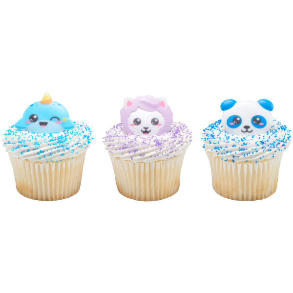 Kawii Characters Rings 12 count