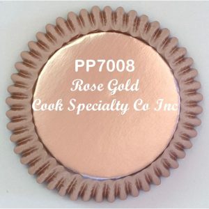 Jumbo Rose Gold Foil Cups 2 1/2″ Base  x 1 7/8″ Wall  approx 100