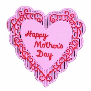 Happy Mother’s Day Heart 2 count