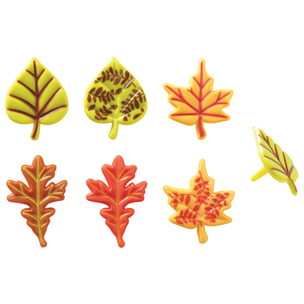 Fall Leaves DecoPics 12 count - Image 2