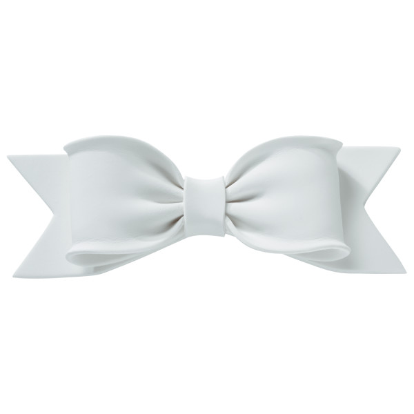 Bow White Large Gum Paste 6" Each