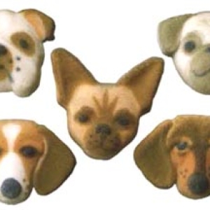 Small Dog Collection Dec-ons 5 count