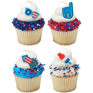 Trendy USA Sweet Decor Printed Edible Decorations 12 count