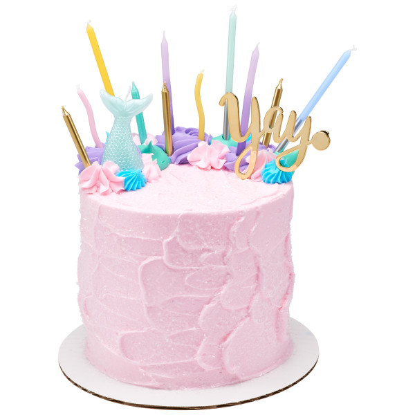 Ombre Candle Pink & Purple 12 count - Image 2