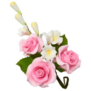 Trio Rose Spray Pink 4″ Each