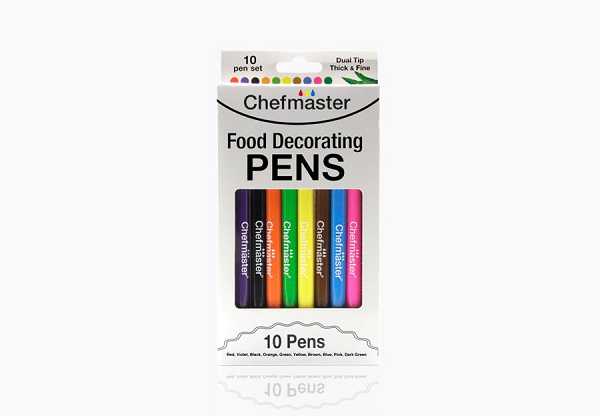 Edible Ink Decroating Pens 10 Color Pens