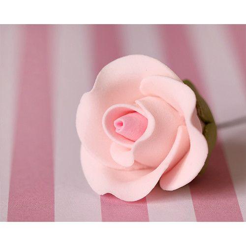 Tea Rose Pink Gum Paste Small 1"x 1" Each
