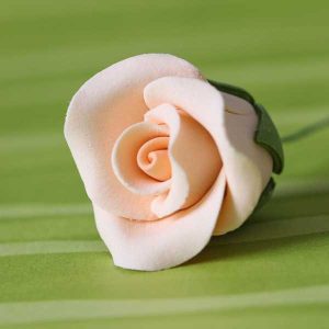 Tea Rose Peach Gum Paste Small 1″x 1″ Each