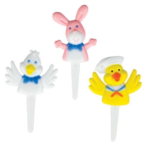 Duck , Chick & Bunny 2 1/2″ 12 count