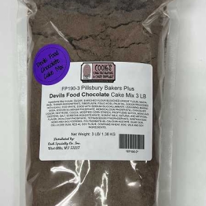 Pillsbury Bakers Plus Devils Food Chocolate Cake Mix 3 LB