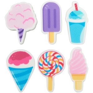 Summer Sweets Sweet Decor Printed Edible Decorations 12 count