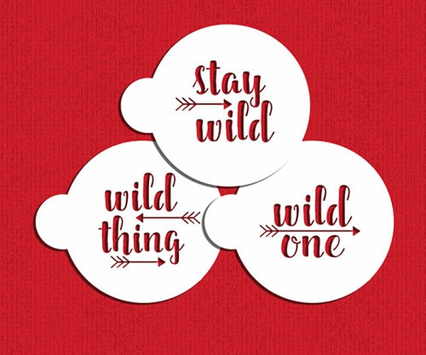 Wild Thing Cookie Stencil Set