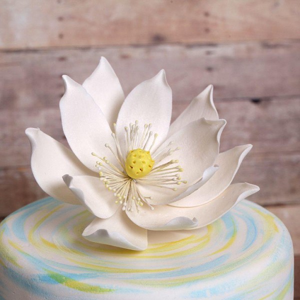 Lotus XL White Gum Paste 5" Each - Image 2