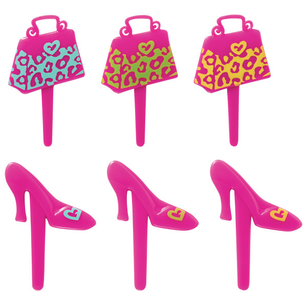 Animal Print Purse & Shoe DecoPics 12 count - Image 2