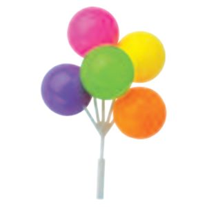 Balloon Cluster Large Neon 3 count