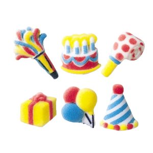 Mini Birthday Assorted Dec-Ons 12 count