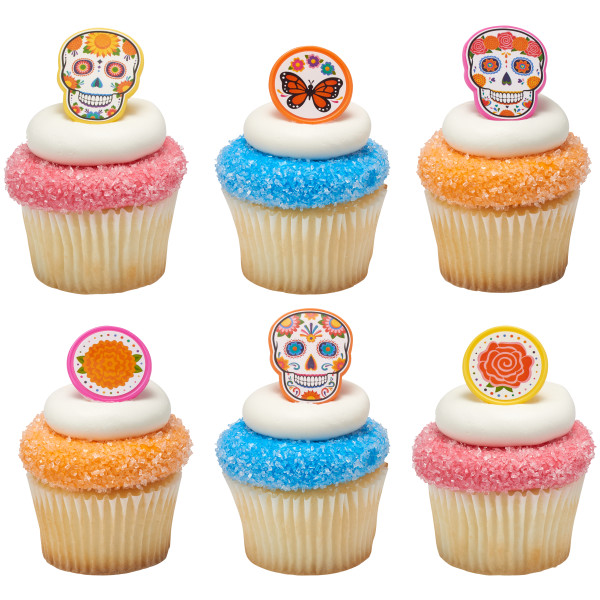 Dia de los Muertos Rings 12 Count - Image 2