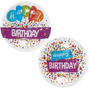 Happy Birthday Confetti  Pop Tops 2 Count