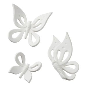 Butterflies Gum Paste 1.5″, 2.25″, 3″ 3 count