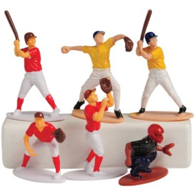 Baseball Figures 6 count