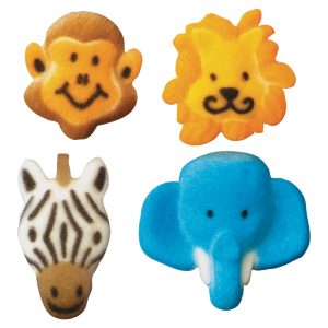 Jungle Animals Dec-Ons 1 1/4″ – 1 3/4″ 8 count
