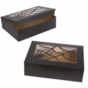 14″ x 10″ x 4″ Black/Brown Spider Window Lock & Tab Box with Lid Each