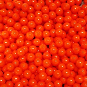 Beads Orange (10 MM) 6 OZ