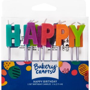 Neon Happy Birthday Letters Set