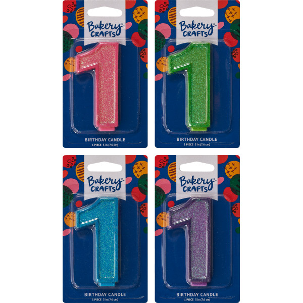 #1 Glitter Candles Each