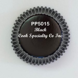 Black Mini Foil Cup 1 1/4″ Base x 7/8″ Wall approx 100