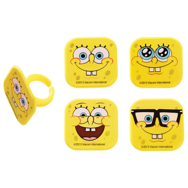 SpongeBob Mood Faces Rings 12 count - Image 2
