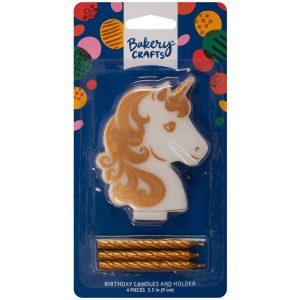 Golden Unicorn Candle Each