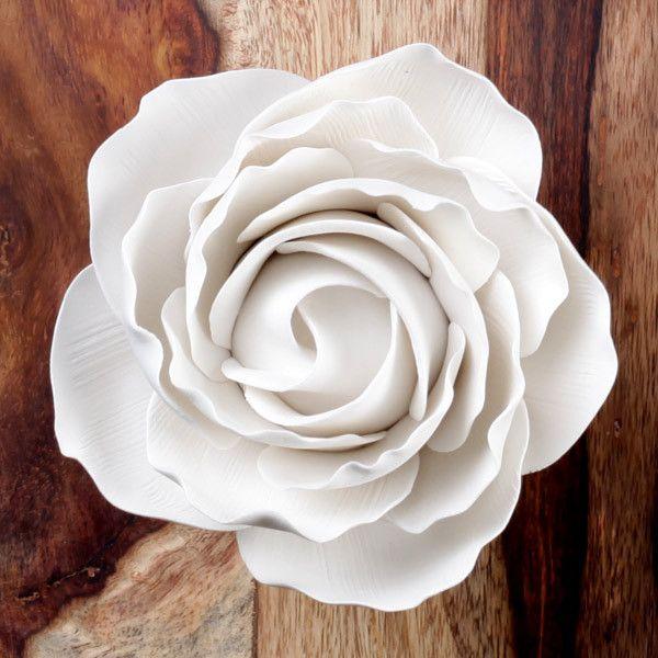 Giant Peace Rose White 4" Each