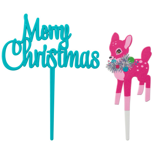 Merry Christmas Deer Layon 2 count - Image 2