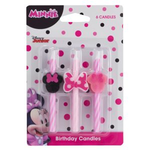 Minnie Mouse Icon Candles 6 count