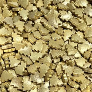 Christmas Tree Gold (Thick) Sprinkles 5 ounce