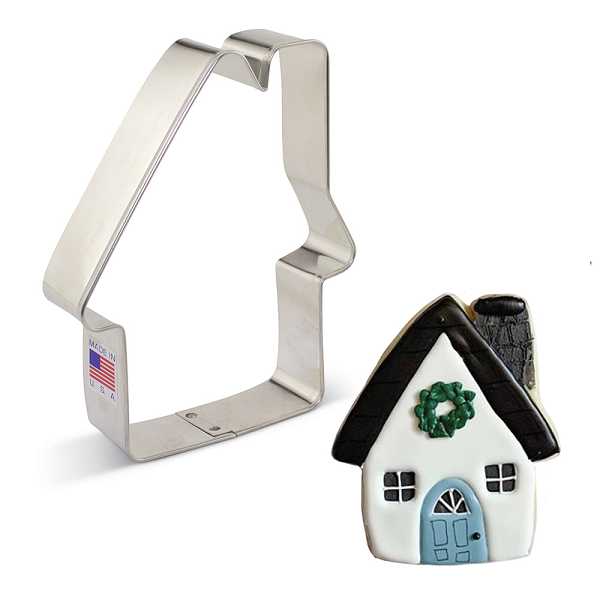 Gingerbread House 4 1/2" x 3 5/8" Cookie Cutter Each