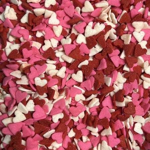 Red, White and Pink Heart Quins 1/4″ 4 ounce