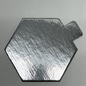Silver Mono Portion Hexagon w/tab 12 count