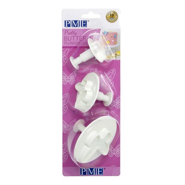 Pretty Butterfly Plunger1.2"-2.4" 3 count