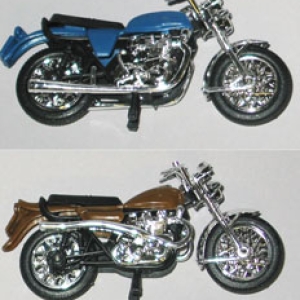 Motorcycle Assorted 4″ each