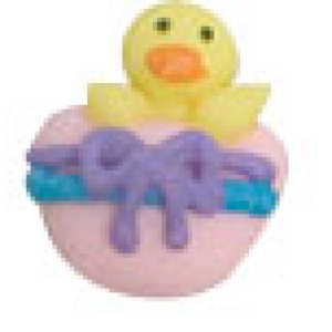 Chicks In Shell Charms Assorted  Colors Royal Icing 12 count