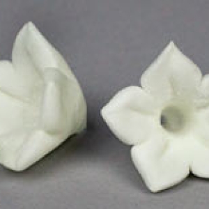 Hyacinth Flower White 1″ 10 count