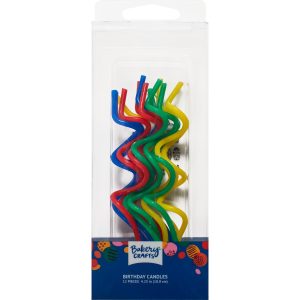 Twists Primary Candles 5″ 12 count