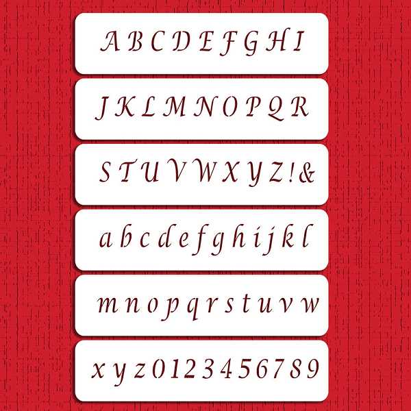 Stencil Alphabet Cake