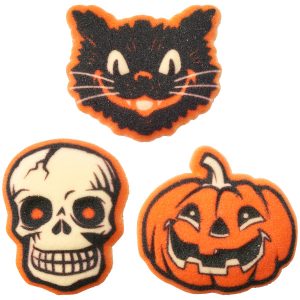 Vintage Fright Assortment Dec-Ons 6 count