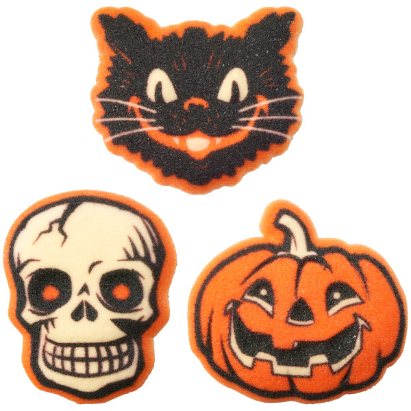 Vintage Fright Assortment Dec-Ons 6 count