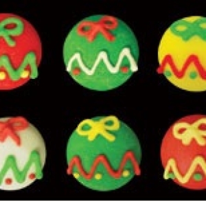 Mini Christmas Ornaments Royal Icing 1″ 12 count