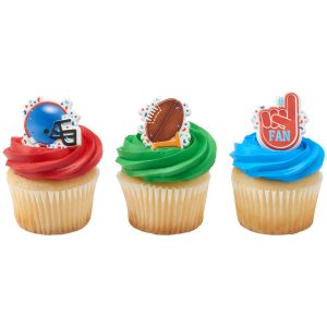 Football Assortment Rings 12 count